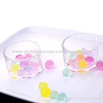 Round-shaped Glasses for Food Container, 163g Weight, 134mL Capacity